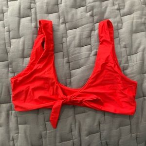 Brand new tie front Zaful bikini top